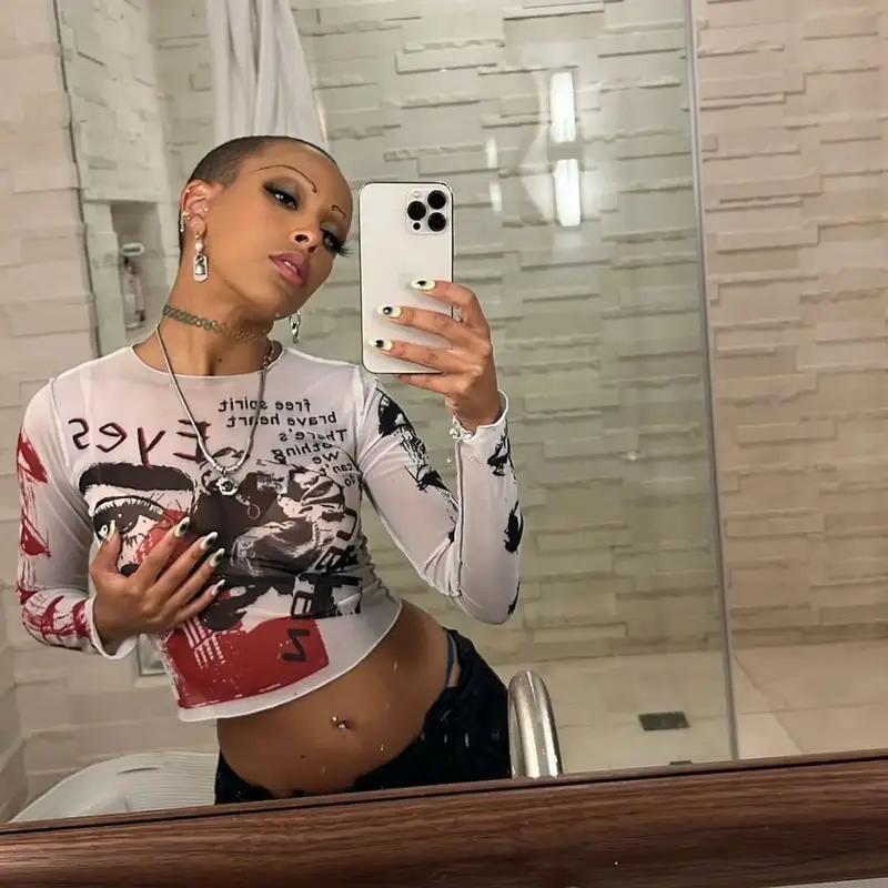 Doja Cat outfit in Minga London and OHT, 2022