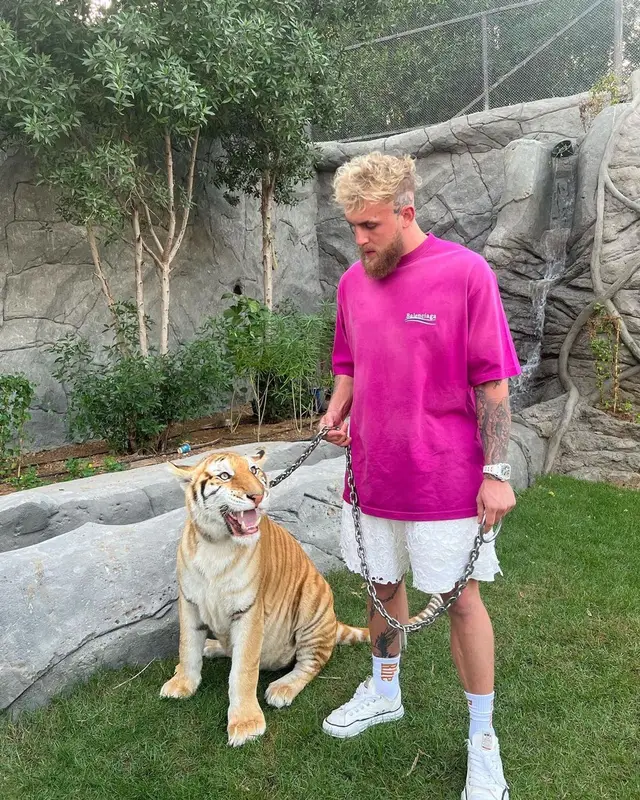 Jake Paul outfit in Balenciaga, Children of the Discordance, and Rhude, 2022
