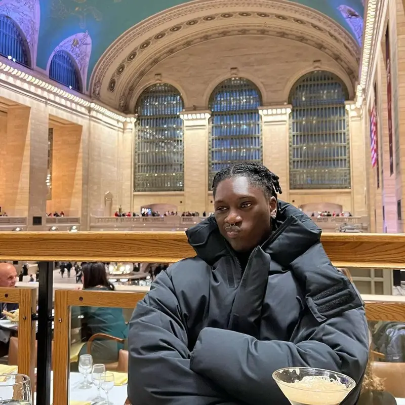 Jnr Choi outfit in Entire Studios, Rick Owens, and Prada, 2022