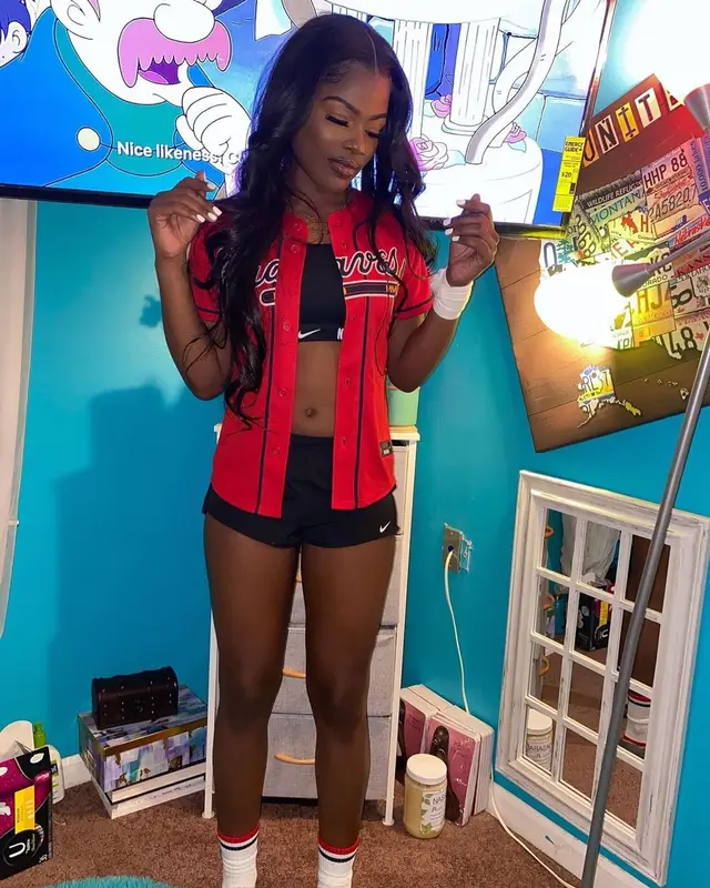 Omeretta The Great outfit in Nike, 2021