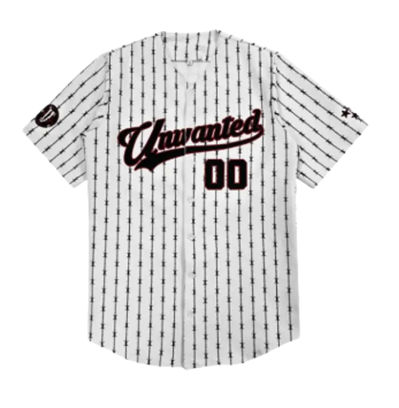 Unwanted Collection Barbwire Baseball Shirts $68