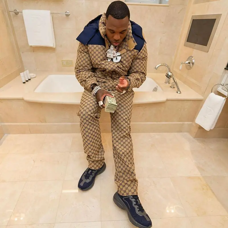 BandMan Kevo outfit in Gucci, 2022