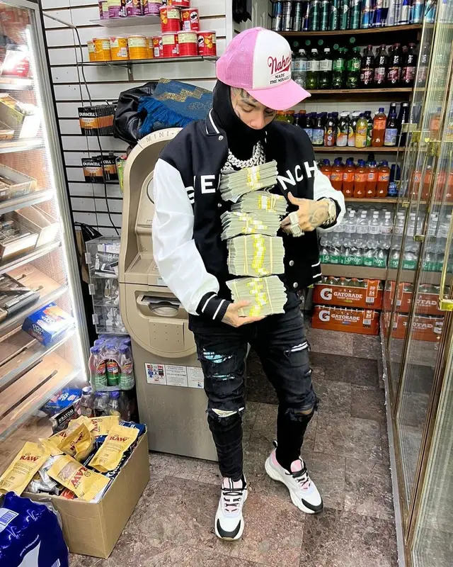 6ix9ine outfit in Givenchy, Amiri, and Dior, 2022