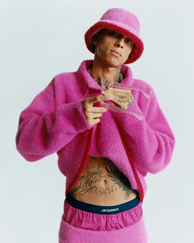 Central Cee outfit in Nike and Jacquemus, 2022