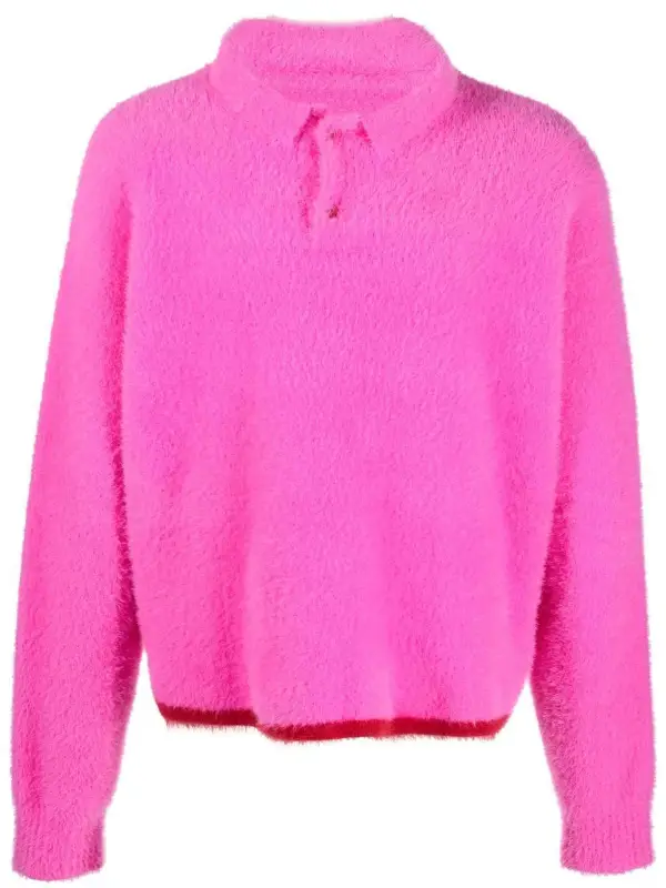 Jacquemus Terry Effect Rose Sweater $578