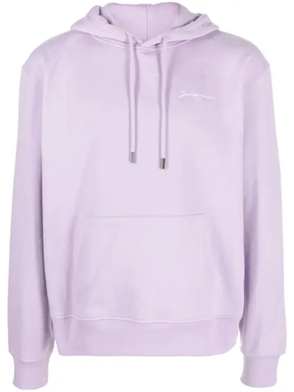 Jacquemus Embroidered Logo Hooded Sweatshirt $285