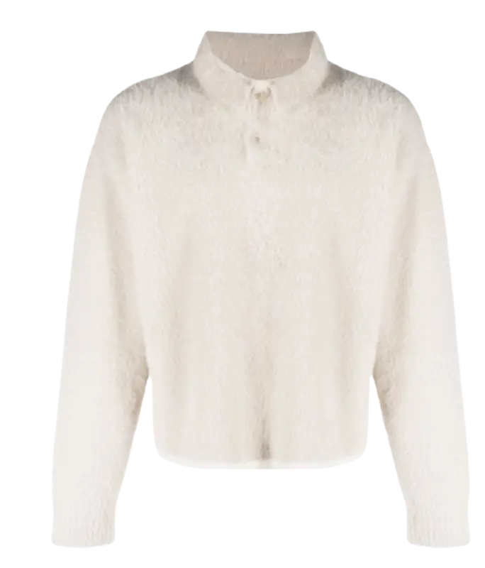 Jacquemus White Le Polo Neve Knit Sweater $536