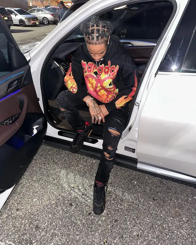 C Blu outfit in Paradox, Amiri, and Jordan, 2022