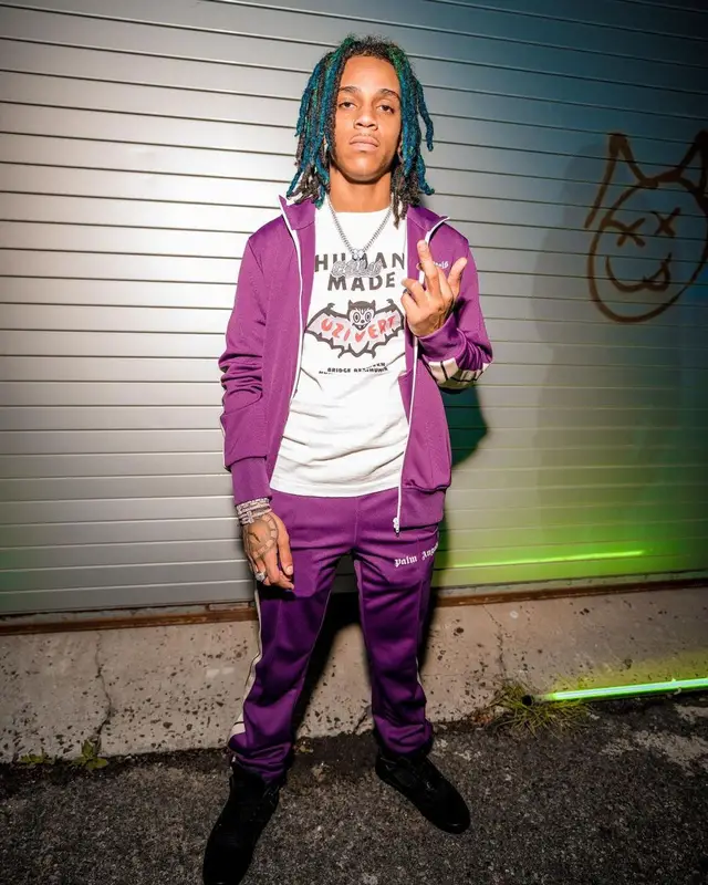 C Blu outfit in Palm Angels, Human Made, and Lil Uzi Vert Merch, 2022