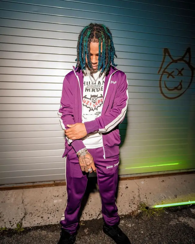 C Blu outfit in Palm Angels, Human Made, and Lil Uzi Vert Merch, 2022