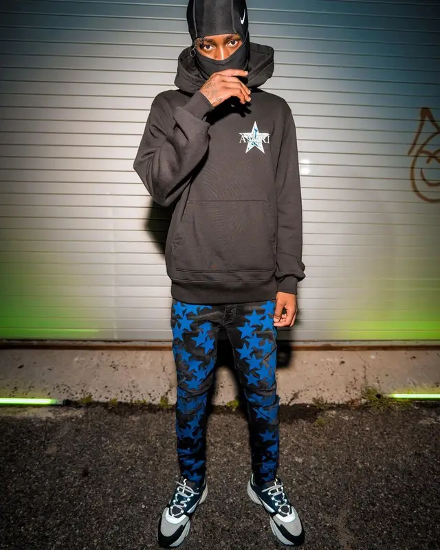 Kyle Richh outfit in Amiri, Chemist, and Nike, 2022