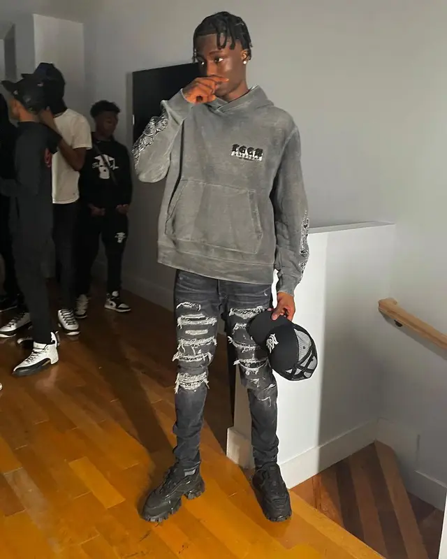 Kyle Richh outfit in The Great City Workshop, Prada, and Amiri, 2022