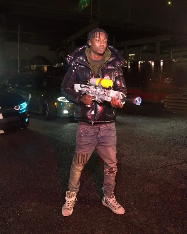 Kyle Richh outfit in Moncler, Amiri, and Dior, 2022