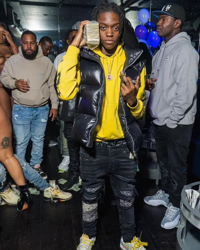 Jenn Carter outfit in Off-White, Amiri, and Nike, 2022