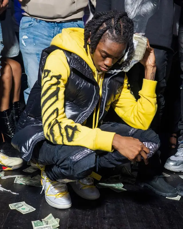 Jenn Carter outfit in Off-White, Amiri, and Nike, 2022