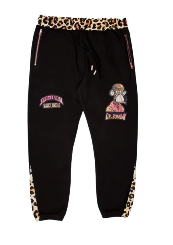 Death Row Records Dr. Bombay Leopard Fleece Sweatpants $138