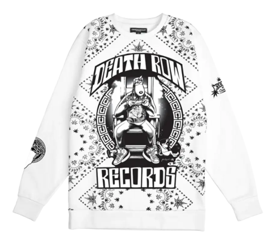 Death Row Records Kushdana White Crewneck $98