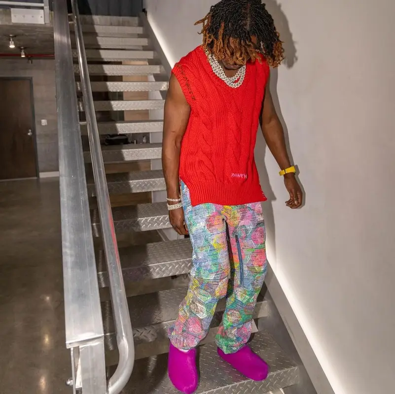 Jackboy outfit in Marni, Givenchy, and Bstroy, 2022