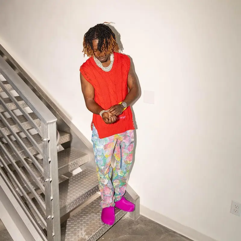Jackboy outfit in Marni, Givenchy, and Bstroy, 2022