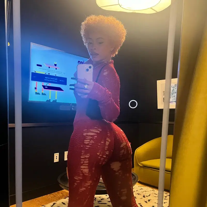 Ice Spice outfit in TLZ L’Femme, Maison Margiela, and Prada, 2022