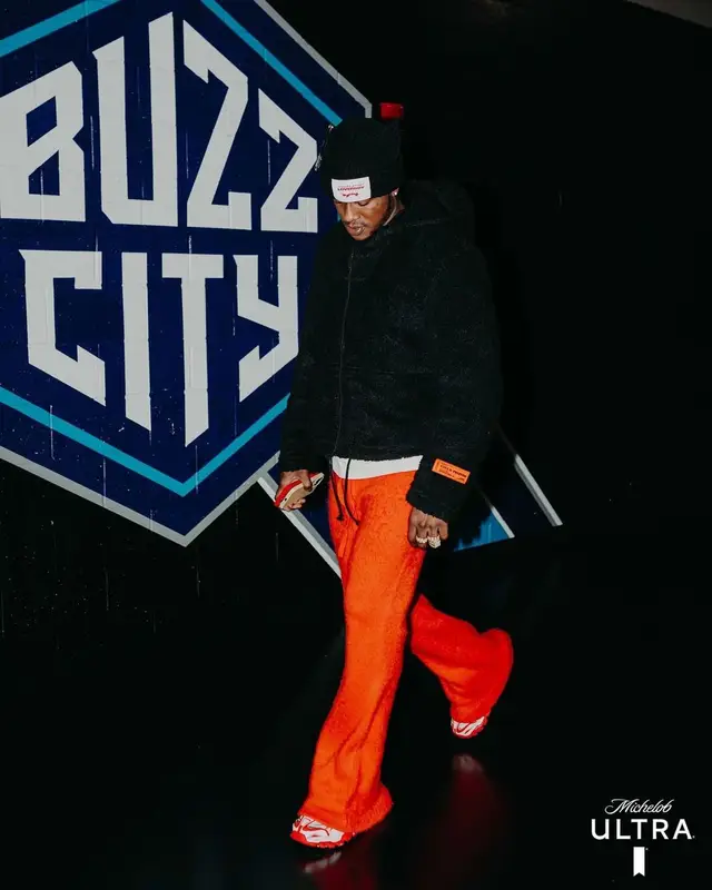 LaMelo Ball outfit in Heron Preston, Balenciaga, and Loverboy by Charles Jeffrey, 2022