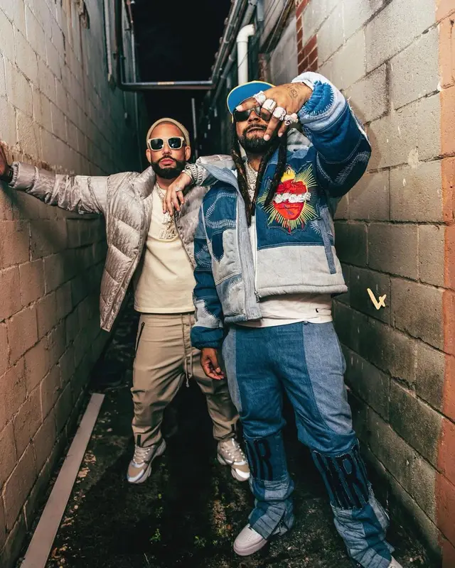 DJ Drama outfit in Dior and Rick Owens, 2022