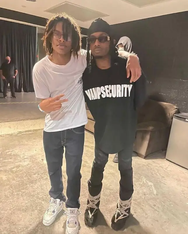 Playboi Carti outfit in Playboi Carti Merch, Rick Owens, and Balenciaga, 2022