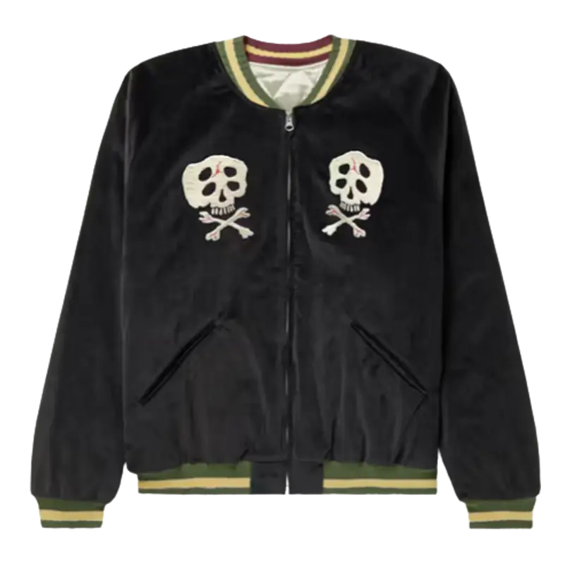 Kapital Embroidered Cotton Velvet Bomber Jacket $1400