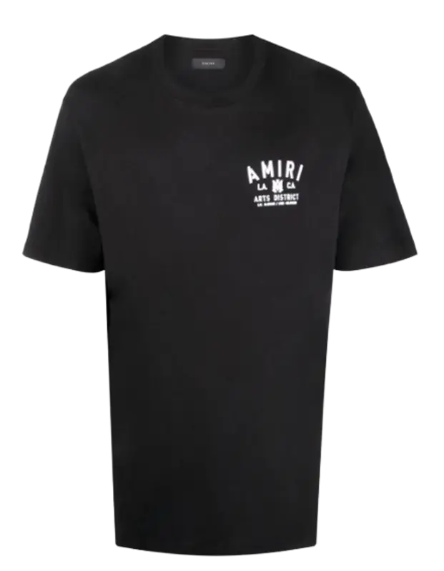 Amiri Logo Stencil Cotton Jersey Black T-Shirt $364