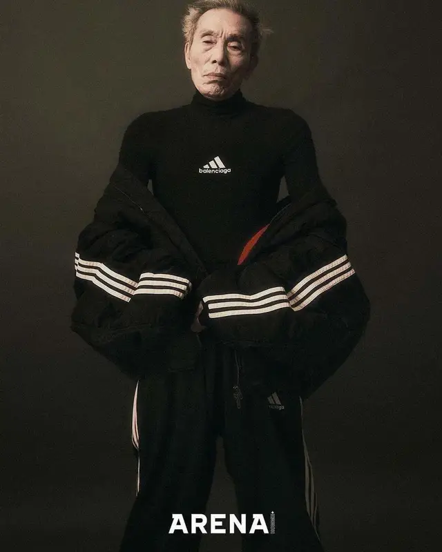 Oh Young-Soo outfit in Adidas and Balenciaga, 2022