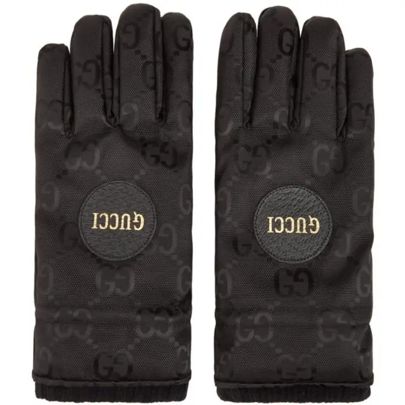 Gucci Black GG Monogram Gloves  $680
