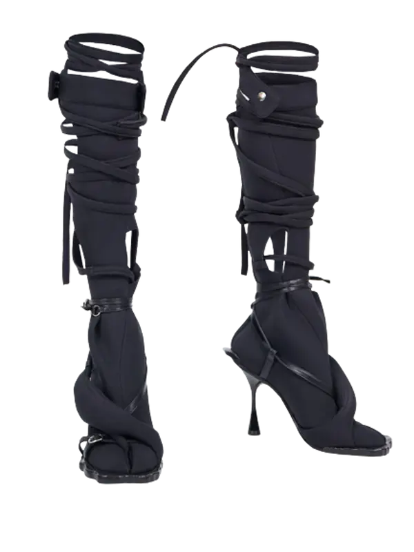 Ottolinger Black Flower Boots $1685
