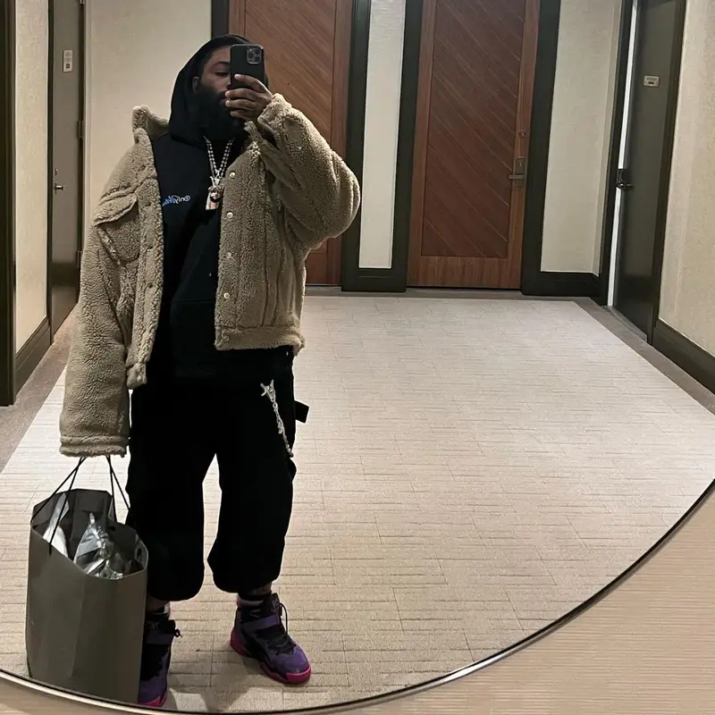 ASAP Bari outfit in Balenciaga, Vetements, and Louis Vuitton, 2022