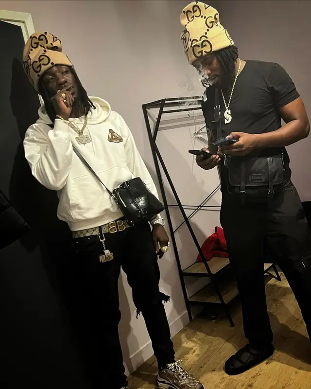 Gazo outfit in Balenciaga, Gucci, and Palace, 2022