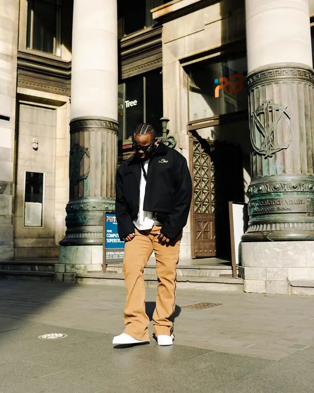 Blxst outfit in EPTM, Nike, and Palm Angels, 2022