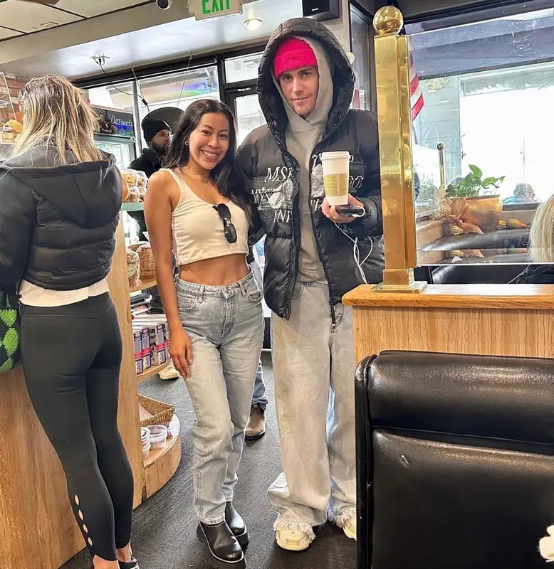 Justin Bieber outfit in MSFTSrep, Drew House, and Balenciaga, 2022