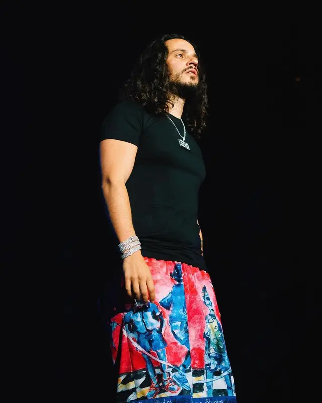 Russ outfit in Hanes, KidSuper, and Bape, 2022