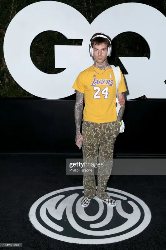 Jesse Rutherford outfit in Adidas, Cherry, and Apple, 2022
