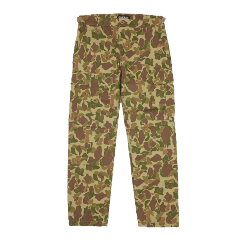 Cherry Herringbone Duck Camo Pants $289