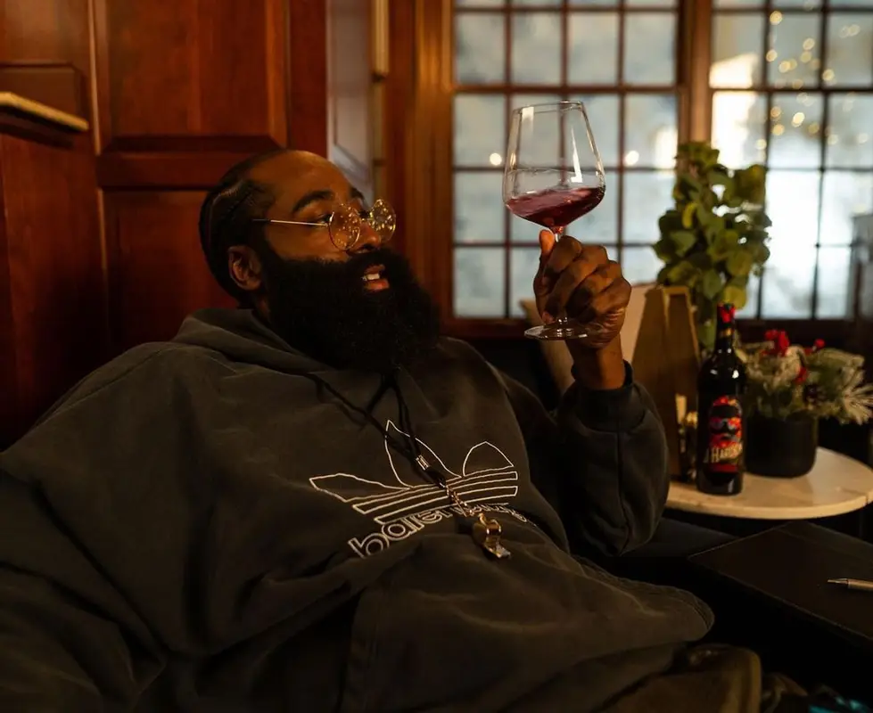 James Harden outfit in Adidas, Therabody, and Balenciaga, 2022