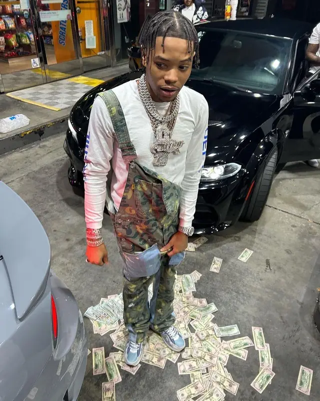 Lil Migo outfit in Gallery Dept. and Dior, 2022