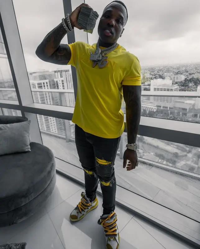 BandMan Kevo outfit in Lanvin and Amiri, 2022