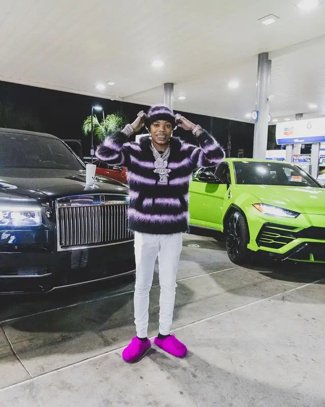 Lil Migo outfit in Amiri and Marni, 2022