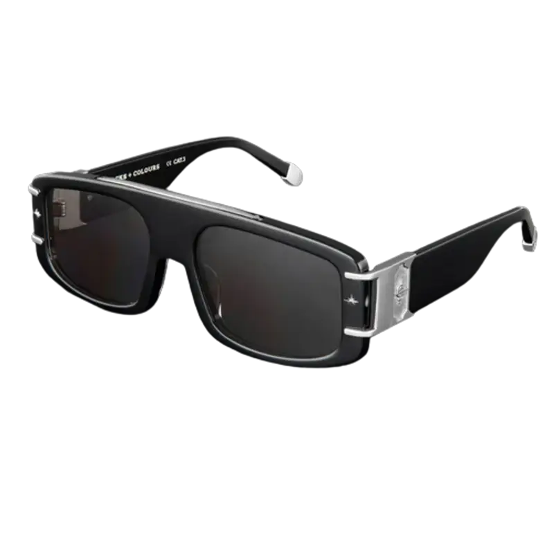 Clocks And Colours Black Wild Card X Polished Sunglasses $170