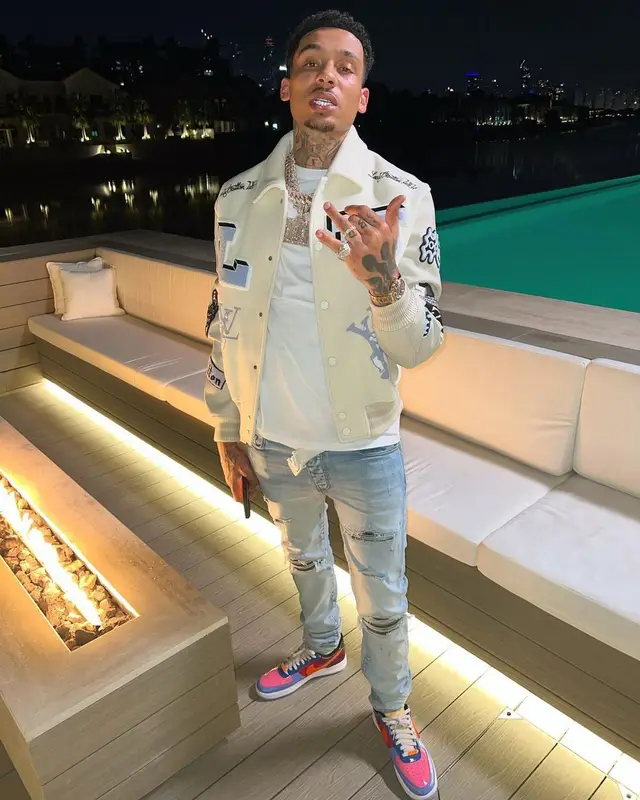 Fredo outfit in Louis Vuitton, Amiri, and Calvin Klein, 2022