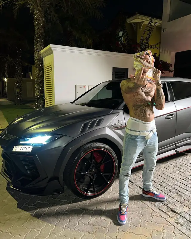 Fredo outfit in Louis Vuitton, Amiri, and Calvin Klein, 2022