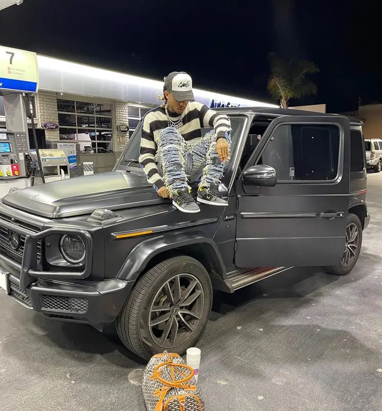 Lil Gnar outfit in Marni, 1017 Alyx 9SM, and Gnarcotic, 2022
