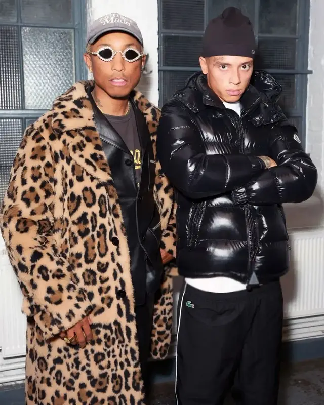 Pharrell Williams outfit in Tiffany&Co, Human Made, and Girls Don't Cry, 2022
