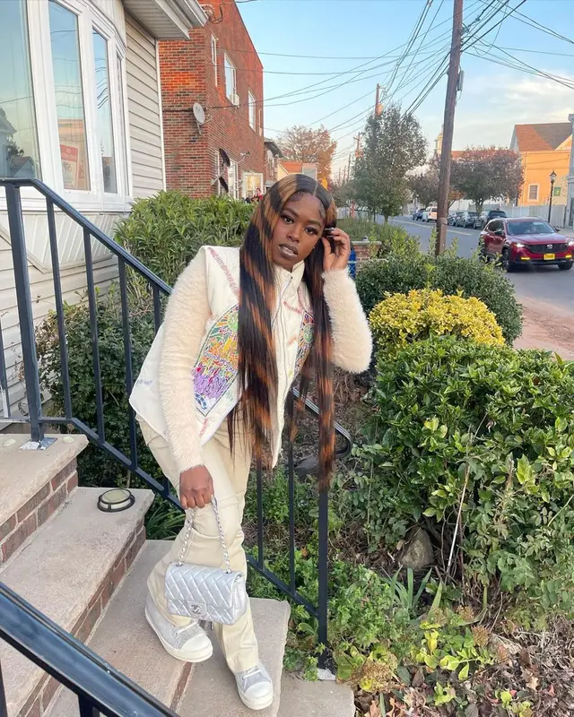 Cleotrapa outfit in Who Decides War, Rick Owens, and Chanel, 2022