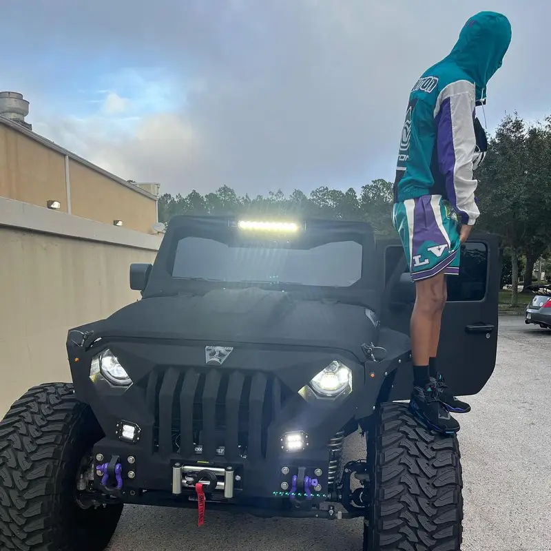 Nardo Wick outfit in Louis Vuitton and Jordan, 2022